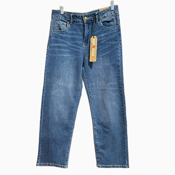 NWT $88 RED STAR Ankle Straight Leg Jeans Women’s Sz 6/28 Classic Wash Denim - Picture 3 of 14